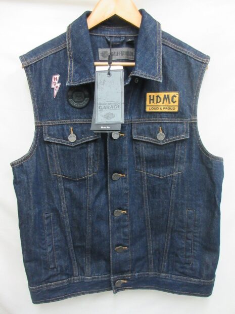 ハーレーダビッドソン HARLEY DAVIDSON GRGO,LOUD&PROUD,DENIM デニムベスト 96239-18VM