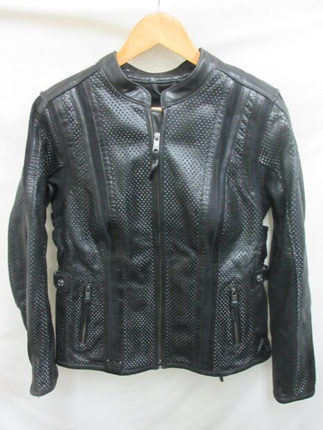 レディース　ハーレーダビッドソン HARLEY DAVIDSON メッシュ レザーシングルライダース