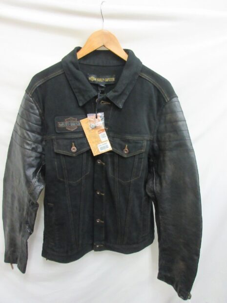ハーレーダビッドソン HARLEY-DAVIDSON 袖レザーデニムジャケット