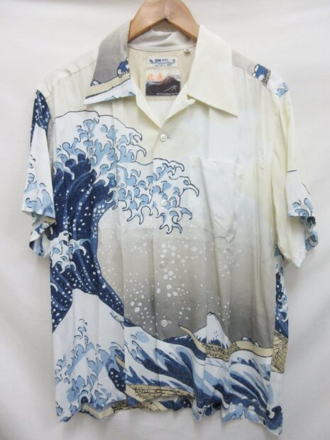 東洋 サンサーフ SUN SURF × 葛飾北斎 SPECIAL EDITION 神奈川沖浪裏 和柄 SS37651 アロハシャツ