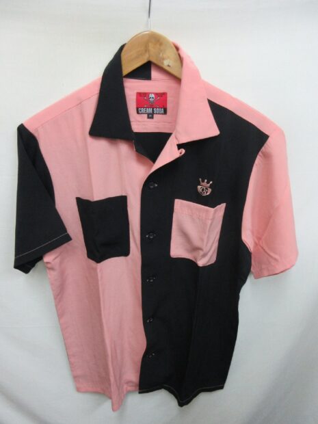 クリームソーダ半袖ボーリングシャツ 