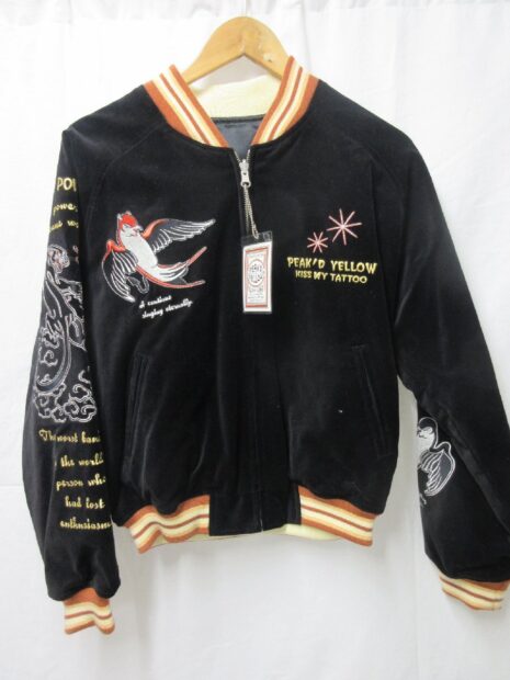 PEAKD YELLOW ピークドイエロー PYSK-1010 刺繍リバーシブル スカジャン