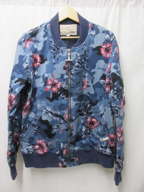 アビレックス AVIREX 花柄 MA-1 ハイビスカス　フライトジャケット