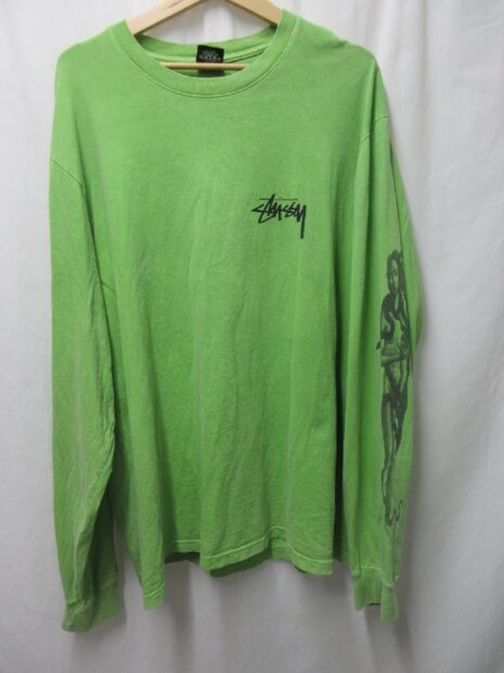 ステューシー 　stussy USA製 venus Pig Dyed プリント ロンT