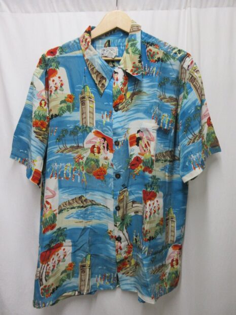 AVANTI アバンティ シルク100％　アロハシャツ