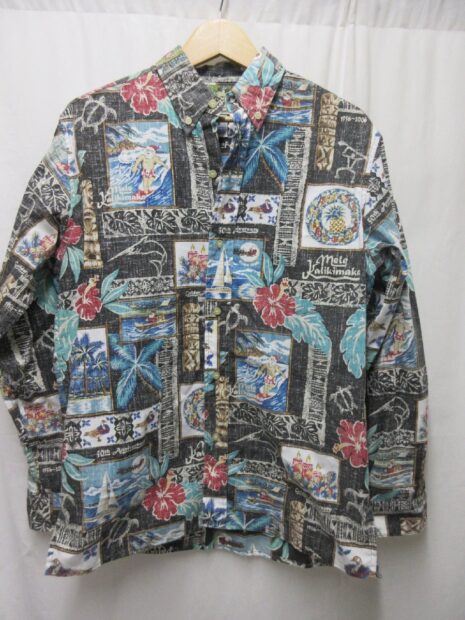reyn spooner　レインスプーナー MELE KALIKIMAKA 長袖 アロハ シャツ